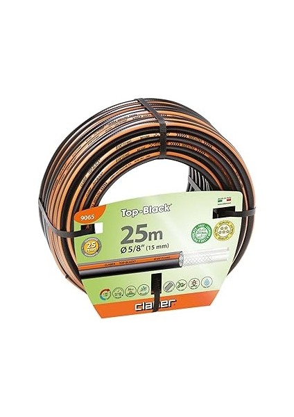 Claber 9065 Top Black Sulama Hortumu, 25 M, 5/8”