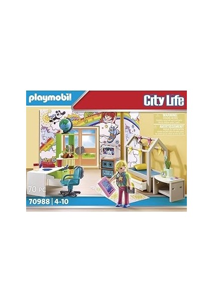 Playmobil 70988 Şehir Hayatı Ev Lüks Genç Odası, Eğlenceli, Yaratıcı Rol Yapma, Oyun Setleri