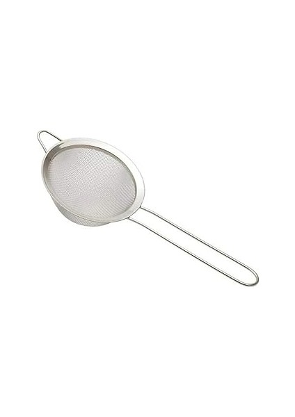 Promosyonca Metal Çay Süzgeci, Uzun Saplı, Gümüş Rengi