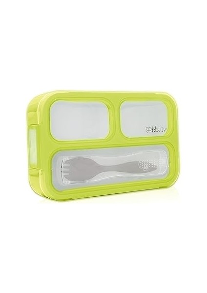 Bblüv Bentö Beslenme Seti Yeşil, Bpa Içermez, Sızdırmaz, Mikrodalga ve Dondurucu Dostu, 3 Bölmeli Y