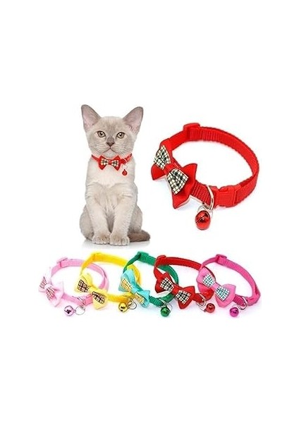 Glipet Papyonlu Kedi Boyun Tasması 19X1 cm Yeşil