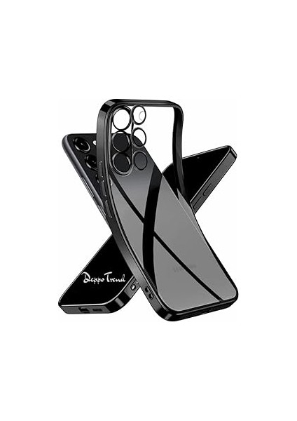 Deppo S23 ile Uyumlu Kılıf Kenarları Siyah Renkli Kamera Korumalı Dayanıklı Ar