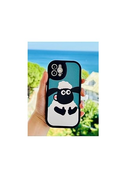 Go Aksesuar 12 ve 12 ile Uyumlu Kaplama Tasarımlı Yumuşak Silikon Kamera Korumalı Kılıf