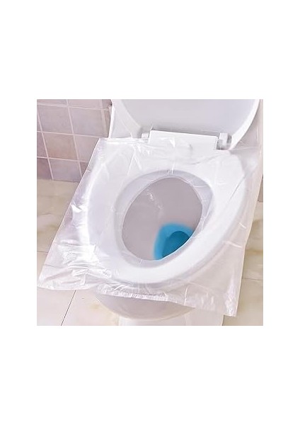 Güncelçarşı Kullan At Hijyenik Klozet Kapağı Poşeti, 50-100 - 200 Adet Seçenekli, Antibakteriyel Se