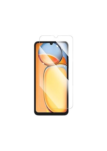 Coverzone Tempered Cam Ekran Koruma Tam Uyum C65 Uyumlu Çizilmeye Dayanıklı 8-9h Nano M