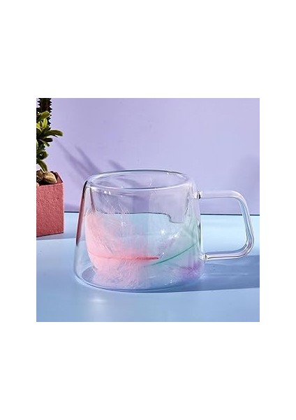 Double Feather Çift Cidarlı Kupa 200 ml