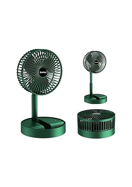 Robeve Masaüstü Vantilatör Şarjlı Vantilatör Yükselebilen Fan Soğutucu Fan Klima Serinletici 3 Kade