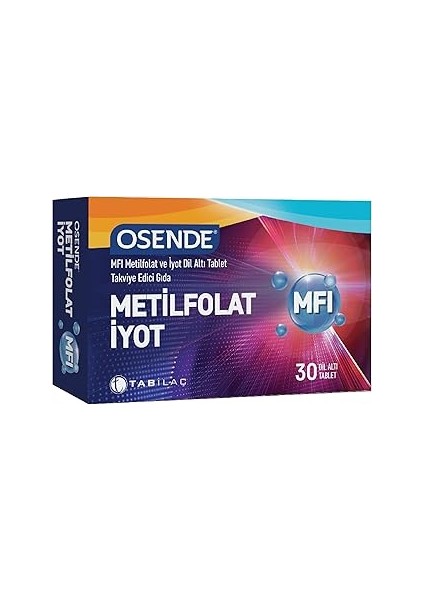 Osende Mfi Metilfolat & Iyot 30 Tablet