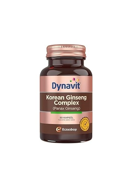 Dynavit Korean Ginseng Complex 30 Kapsül Takviye Edici Gıda