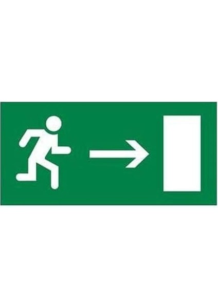 Legrand Emniyet Aydınlatma Ürünleri Için Etiket Sağa Koşan Adam Boyut: 310X112MM