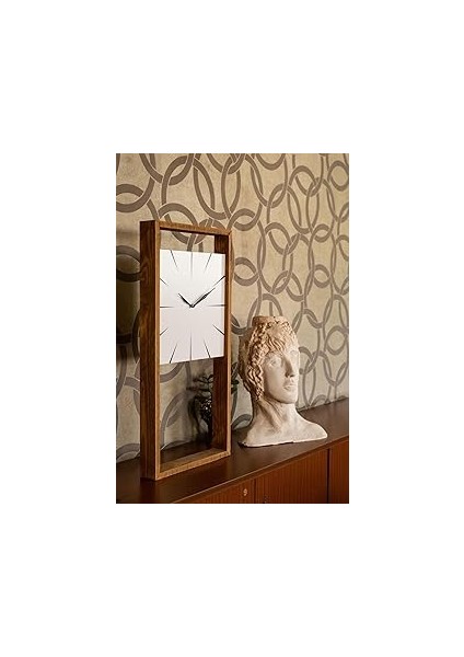 Huhuli Ahşap Duvar Saati 60 x 30 HU41HU41Lİ0162