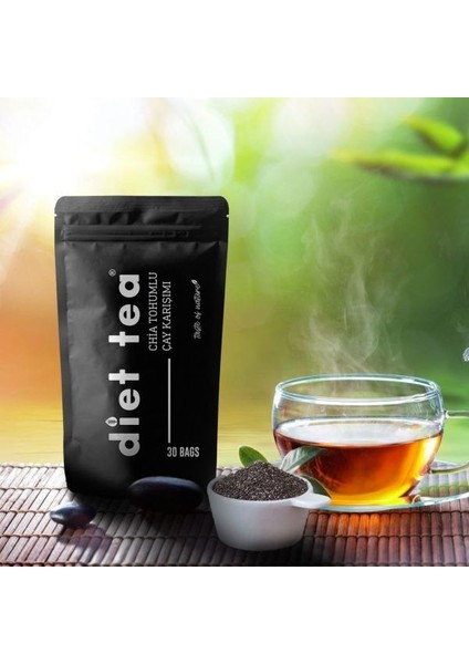 Diet Tea Chia Tohumlu Bitki Çayı Karışımı Süzen Poşet 30’lu