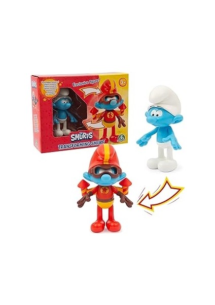 Giochi Preziosi Şirinler - Şirin Şirin, Filmdeki Gibi Karakter Dönüşümleri, Mafsallı ve 10 cm Yükse