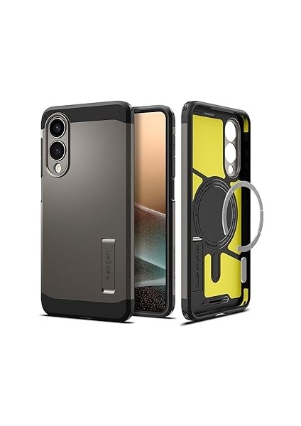 Spigen S25 Edge ile Uyumlu Ekstra Dayanıklı Kılıf Tough Armor Ai Hava Kanalı Teknolojisi Ask