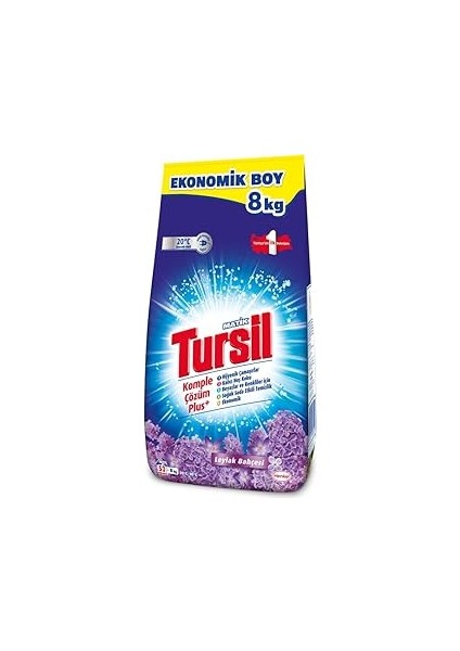 Tursilmatik Leylak Bahçesi Toz Çamaşır Deterjan 8 Kg, Leylak Bahçesi 8kg