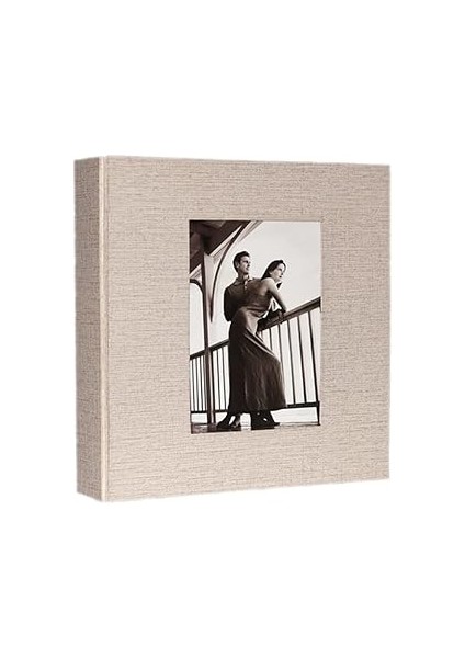 Rabsev 10X15CM 600 Fotoğraf Kapasiteli Lüks Fotoğraf Albümü (Krem)