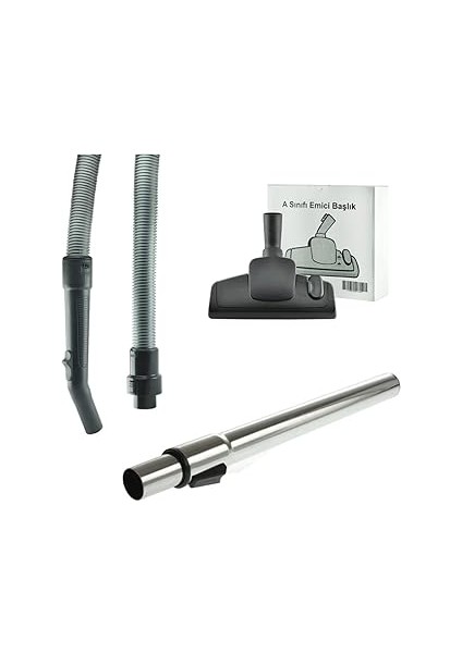 Popüler S 4240 C Uyumlu Süpürge Hortumu, Metal Boru Emici Set