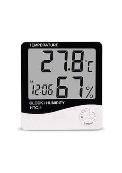 Mobee Masa Üstü Nem ve Sıcaklık Ölçer Dijital Saat