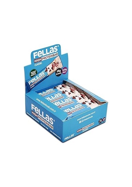 Fellas Klasik Yüksek Protein Bar 45 G x 12 Adet