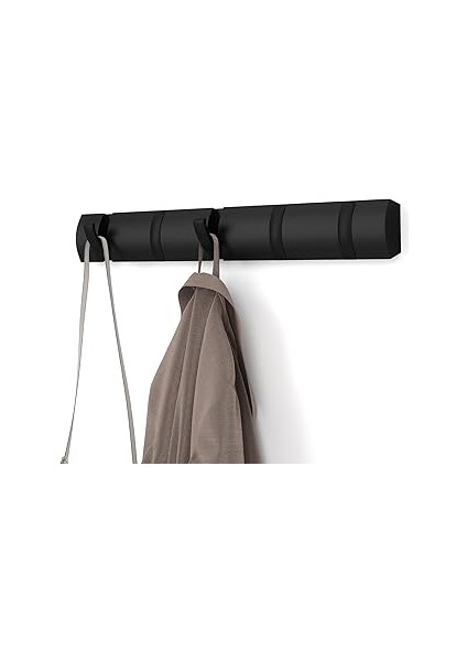 Umbra Flip 5 Gardırop Askısı – Modern, Sade ve Yer Tasarrufu Sağlayan Gardırop Çubuğu, Ceketler, Ma