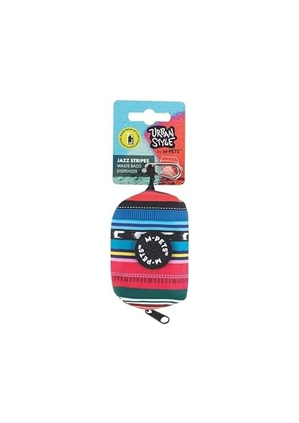 M-Pets Jazz Stripes Waste Bags Di̇spenser