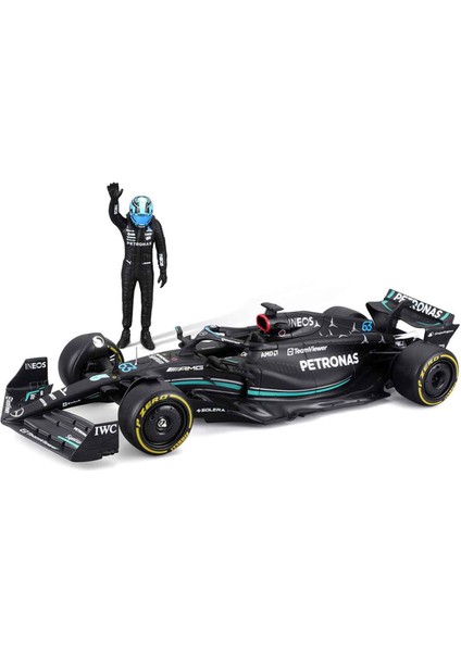 1:24 Mercedes Amg F1 W14 E Performance Figürlü Formula 1 Yarış Arabası - 63-George Russell fiyatları