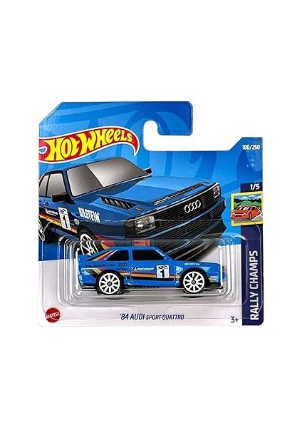 Hot Wheels - ´84 Audi Quattro - Rally Champs 1/5 - HCX60 - Short Card - - Bilstein -
