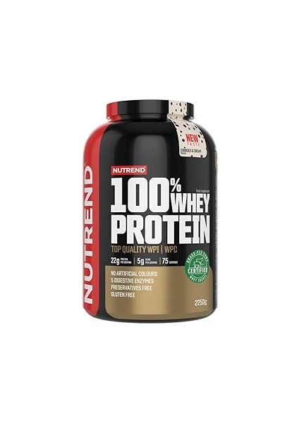 Nutrend Whey Protein - Cookies & Cream, 2250 gr