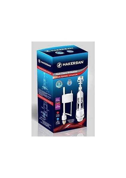 Hakersan Klozet Rezernanuar Iç Takım Flatörü, , Tek Ebat