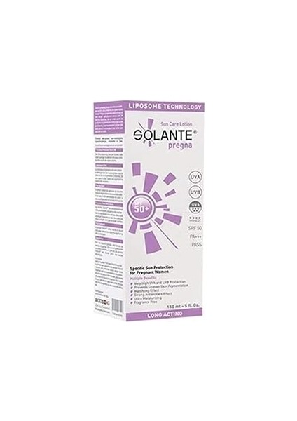 Solante Pregna Spf 50+ Hamilelere Özel