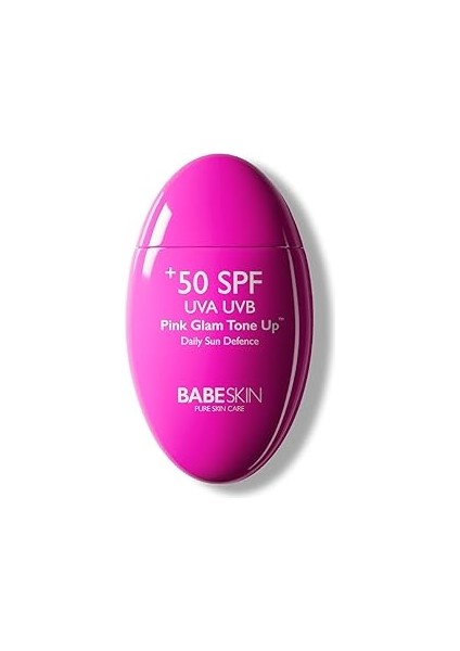 Babeskin Ton Eşitleyici, Aydınlatıcı,leke Karşıtı, Yüz Güneş Kremi, Pink Glam Tone Up, +50 Spf, 50M