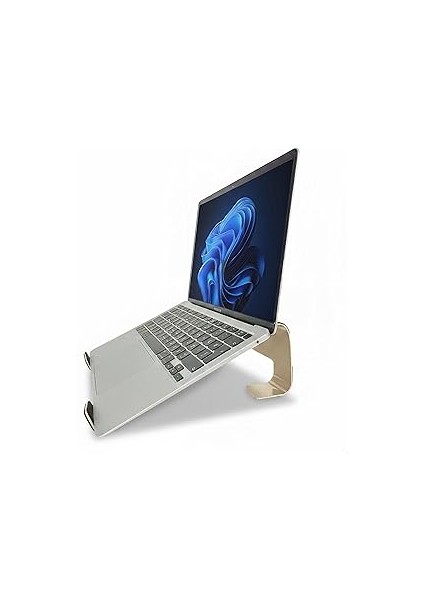 Prexua Fixer Laptop Standı - Notebook Yükseltici Altlık - Metal (Gold)