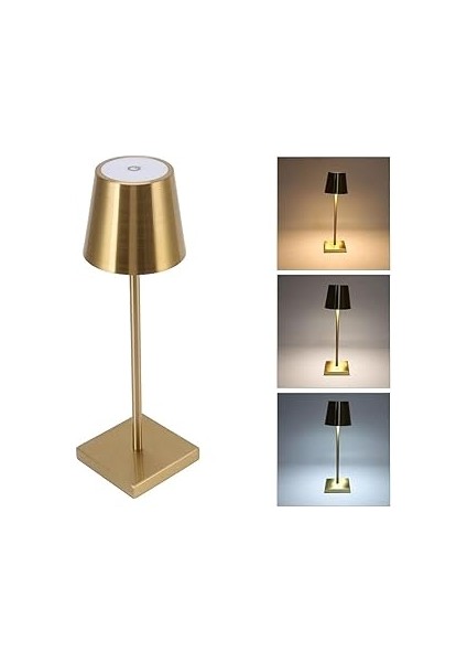 Ucuz Geldi Taşınabilir Şarjlı Masa Lambası Dimmerli Dekoratif Abajur Cata Istanbul Dokunmatik Sunum