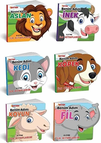 Ilk Hikaye Kitaplarım Hayvanlar Alemi 6'lı Set Hayvanlar Ilk Kitaplarım Eğitici Bebek Kitapları