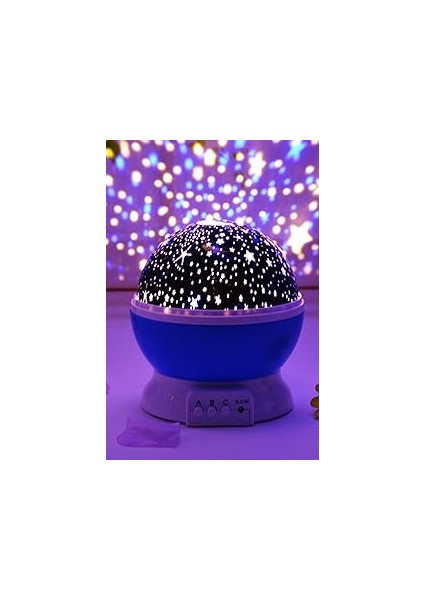 Mobee Chermik Çok Renkli ve Dönen Star Gece Lambası Masa Lambası