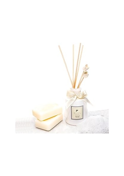 110 ml Ekru Şişe Beyaz Sabun Banyo Kokusu