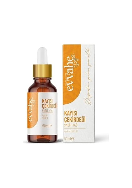 Evvahe Doğal Kayısı, Çekirdeği, Sabit, Yağı, 50, Ml, E