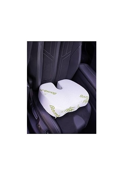 Whiteblanco Bambu Kılıflı Visco Ortopedik Hemoroid Minder