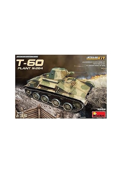 Miniart "35219 Montajlık T-60, Plant No. 264, Stalingrad Interiorkit"