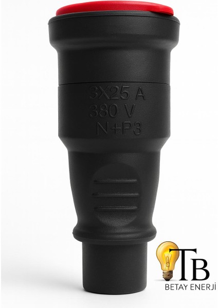 380V 25A Endüstriyel Fiş 3X25A N+P3 Kapaklı Ağır Hizmet Tipi IP44 fiyatları