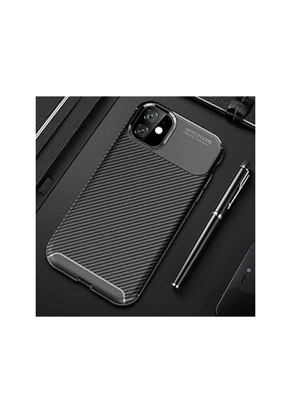 Spia 11 Kılıf Siyah Karbon Silikon Orijinal Esnek Ince Geliştirilmiş Dayanıklı Darbe K