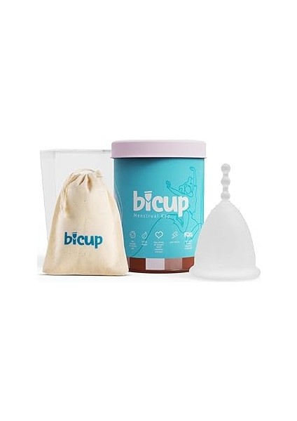 Bicup Small Menstrual Cup Fda Onaylı, Antialerjik, Vegan, Menstrüel Kap (Regl Kabı ve Steril Kutu)