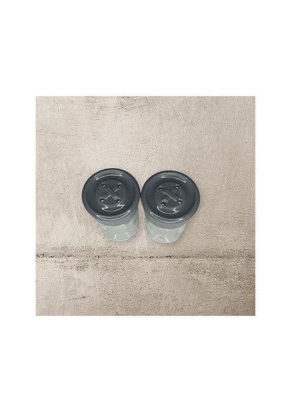 2 Adet Cam Tuzluk Plastik Kapaklı (Kutuludur) 75 cc