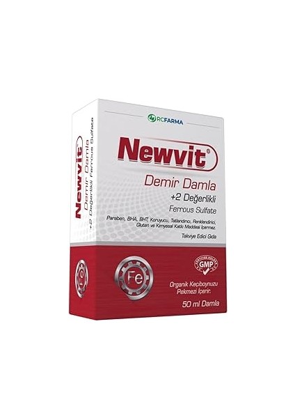 Rc Farma Newvit Demir Damla 50 ml