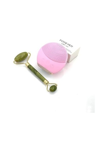 Mobee Cilt Temizleme ve Masaj Cihazı & Roller Çift Taraflı Doğal Taş Yüz Masaj Aleti 956247805693