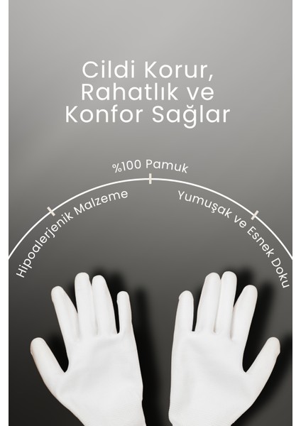 Pamuklu Koruyucu Eldiven -%100 Pamuklu- Eldiveni fırsatları