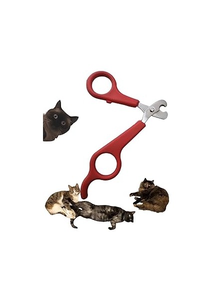 Aee® Kedi Tırnak Makası Çelik Ergonomik Tutuş Evcil Hayvan Köpek Tırnak Makası (Ömür Boyu Garantili