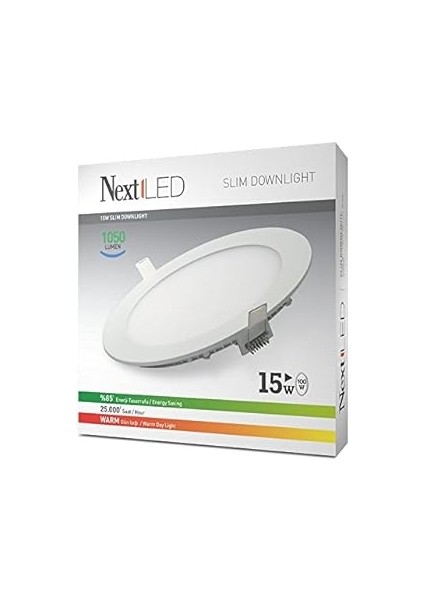 Nextled 15W-SLY Gün Işığı LED Slim Ampul