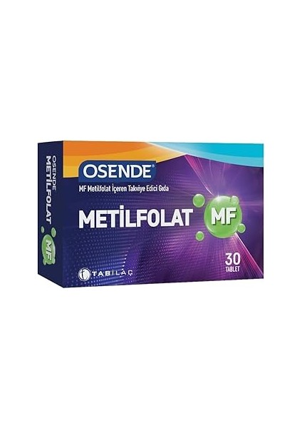 Osende Metilfolat 30 Tablet