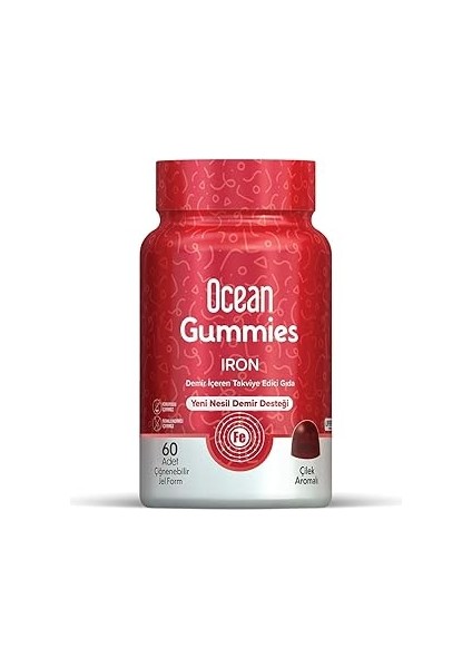 Ocean Gummies Iron, Çiğnenebilir Form